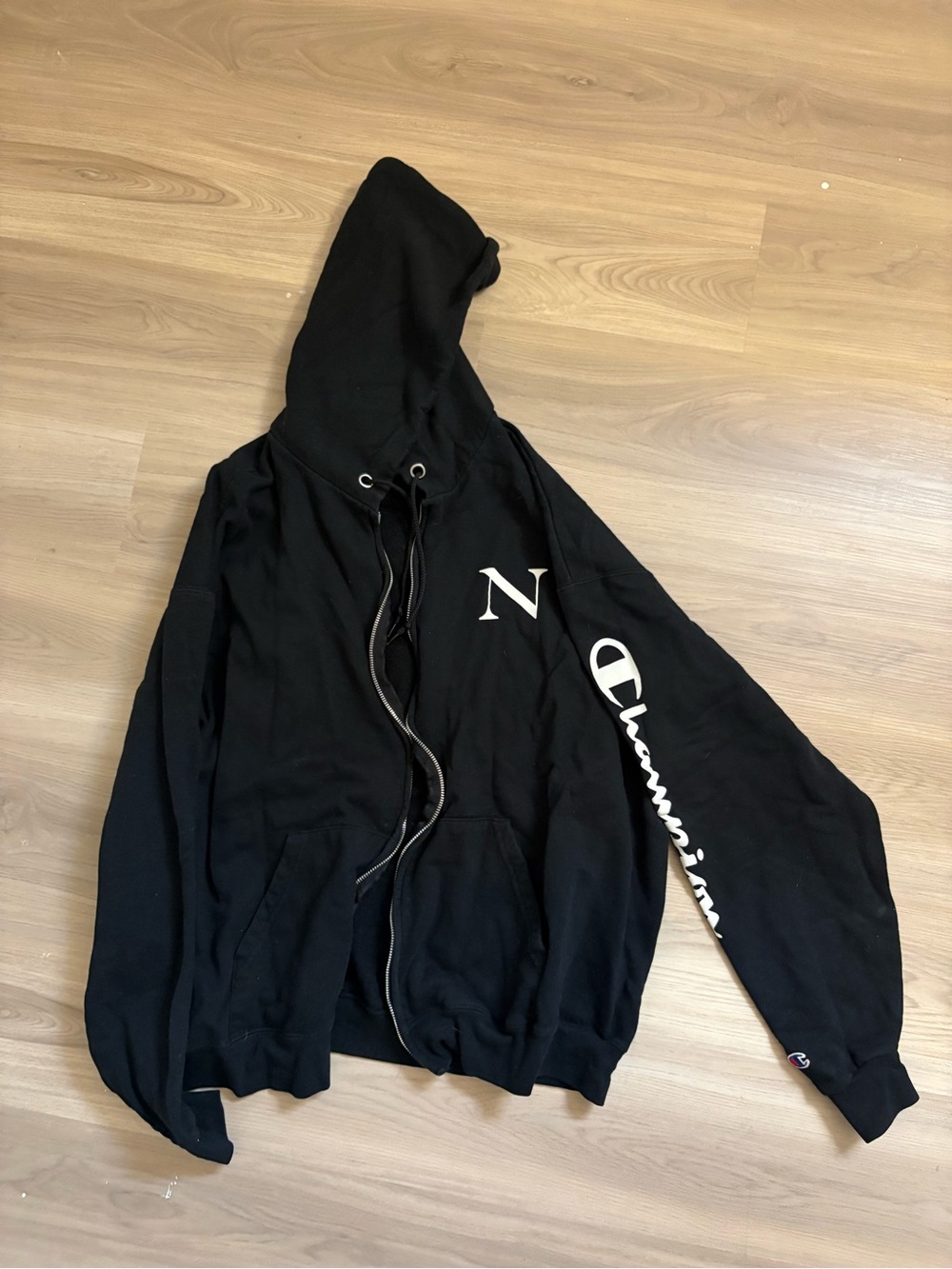 Men's Black Hooded Sweatshirt